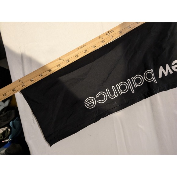 New Balance Mens Medium Black Track Sweat Pants Athletic Running Joggers Gym - Picture 4 of 7